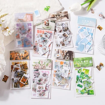 

Chinese Journal Scrap Stationery 30Pc Ins Beauty DIY Paper Diary Flower Stickers