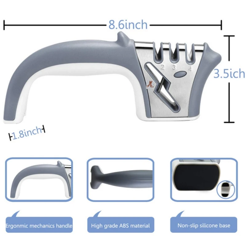 Точилка, профессиональные 4 в 1 ручные ножи Ножничные точилки, выбор повара кухонная заточка с керамикой, вольфрамовой стали, диам