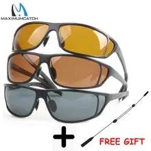 Maximumcatch, титановая Металлическая оправа, поляризационные солнцезащитные очки для рыбалки, коричневые, желтые и серые на выбор, солнцезащитные очки для рыбалки