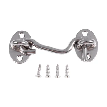 

Doors and windows, stainless steel clasp, Eye Cabin hook clasp, 75mm long