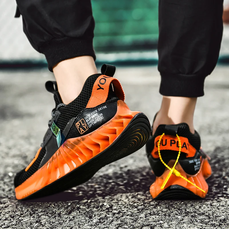 2020 Design Running Shoes Men's Super Light Casual Sneakers Soft Comfortable Sport Male Big Size Blade Colorful Trend Fashion