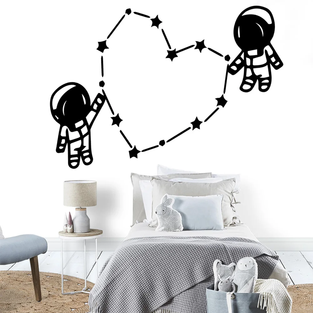 Съемный астронавт виниловый настенный стикер домашний декор обои для мальчиков