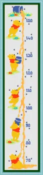 

SG031 Height Chart Table With Length Scale Baby Counted Cross Stitch Kit Cross-stitching Package Cross Stich Gift to Your Baby