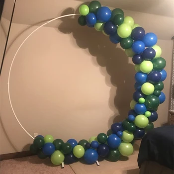 

Circle Wedding Arch Flower Shelf Background Decoration Props Birthday Party Babyshower Balloon Iron ring Stand Arch Frame