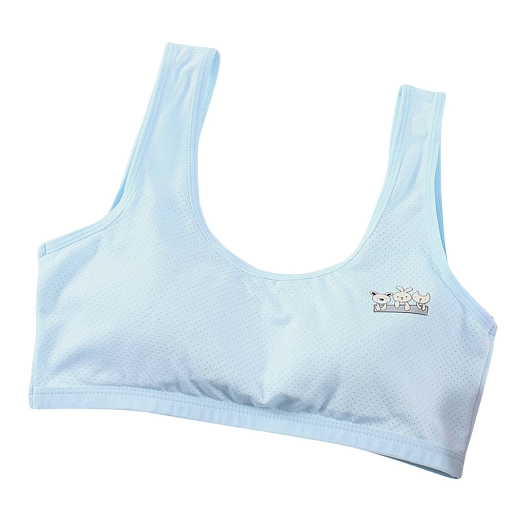 Puberty Young Girl Training Bra Teenage Underwear Wireless Thin Cup Sports Bra Girls Clothing Cotton Teenage Girls Bra