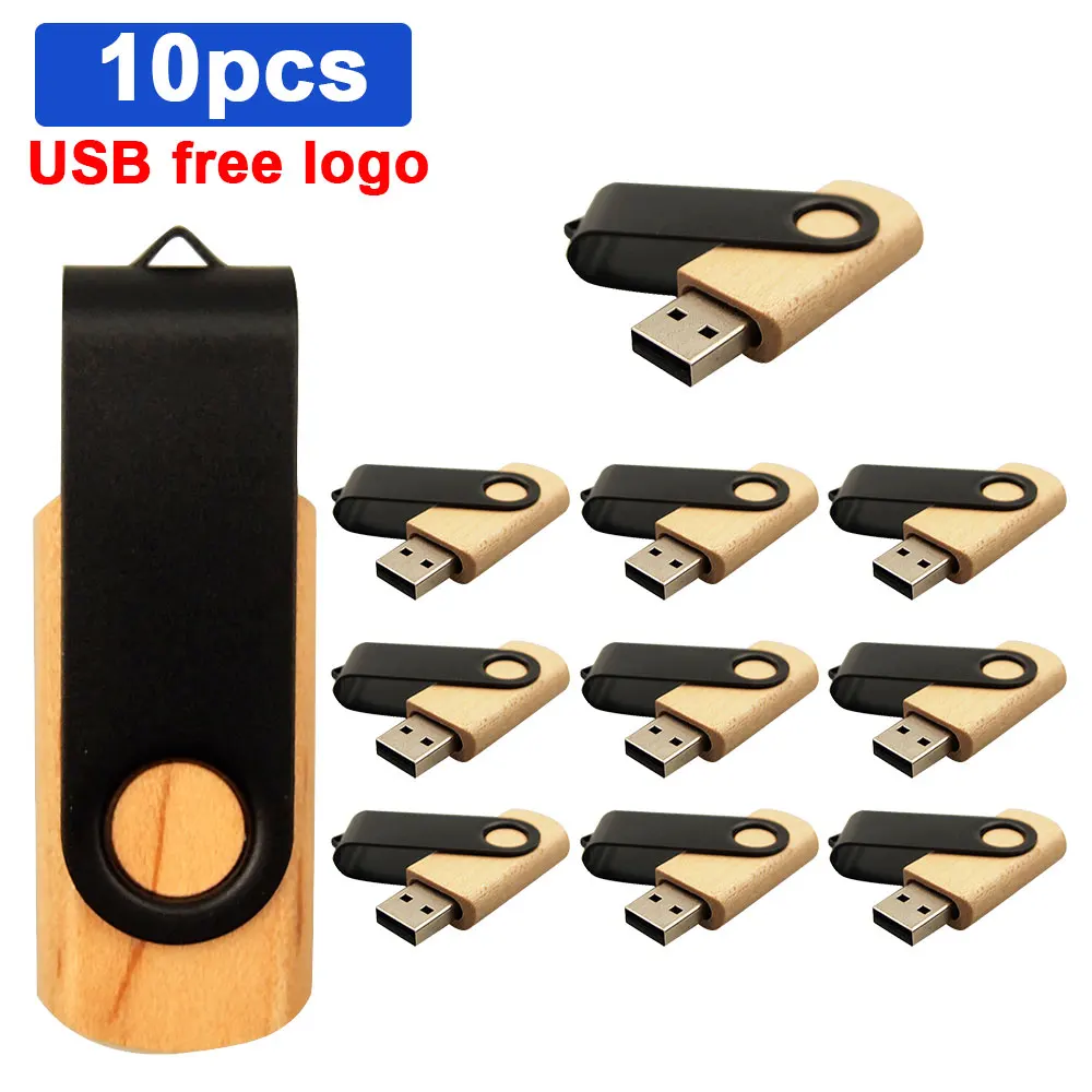 10 шт./лот Бесплатная доставка логотипа деревянный Usb 2 0 Флешка 4 ГБ 8 Мини