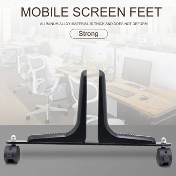 

Room Divider Movable Wheel Privacy Screen Holder Modern Home Office Aluminum Alloy Heavy Duty Feet Hotel Easy Install Stable