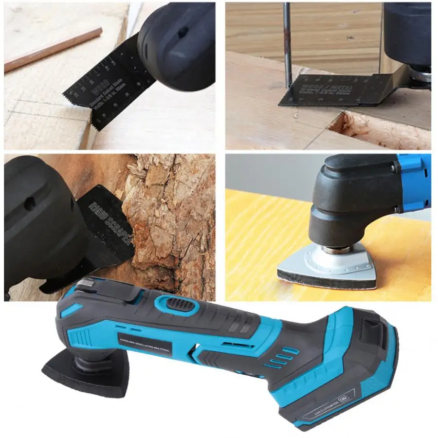 

100-240V Electric Trimmer Saw Variable Speed Cordless Oscillating Multi-Tool with 18V Lithium-ion Battery Domestic Delivery