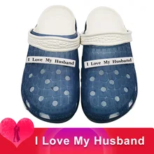 I LOVE MY Husband/мужские сандалии; повседневные Мягкие массажные туфли из ЭВА; Buty Sandalias Croks Sandales Homme Erkek Ayakkabi