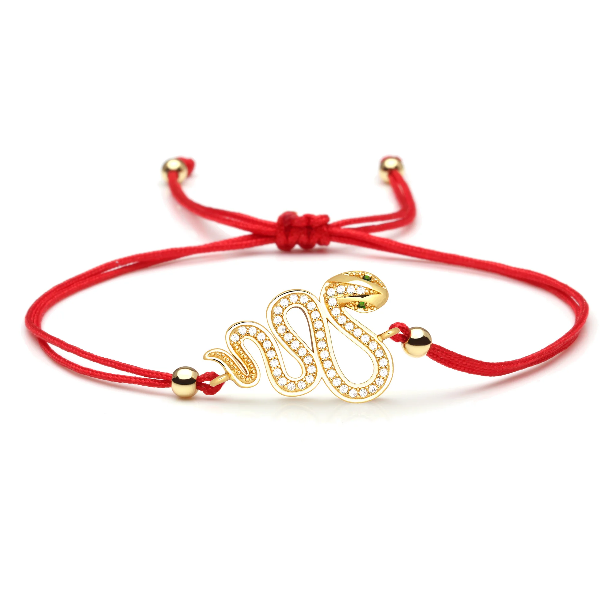 Браслет женский с белыми Фианитами ювелирное украшение ручной работы в виде