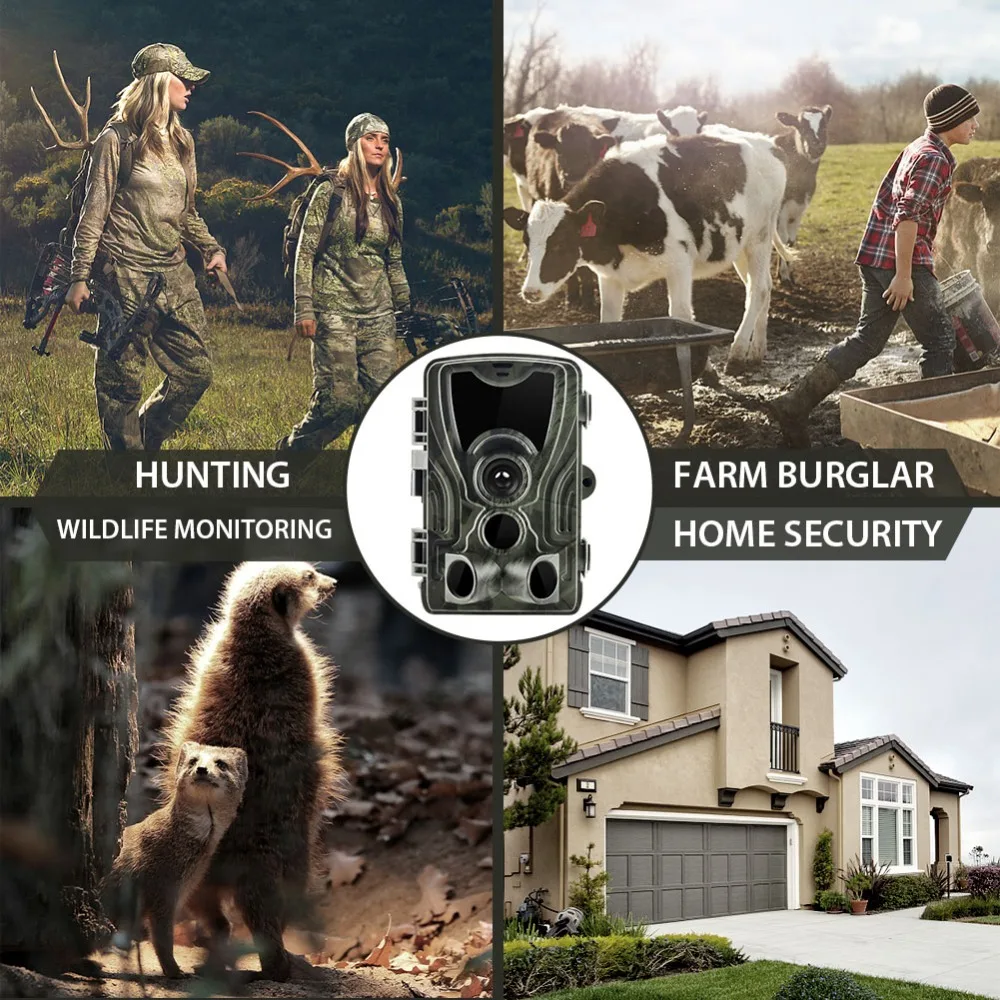 Goujxcy HC801 Trail Камера 20mp 1080p не светятся 940nm инфракрасный светодиодный Охота Ночное