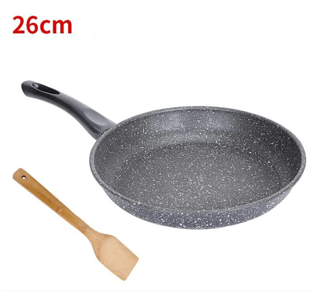 Pan Non-stick Pan with Lid Skillet 30cm Frying Pan Home Garden Induction Cooker Pans Gas Stoves Pancake Pan Steak Wok Pan Bread