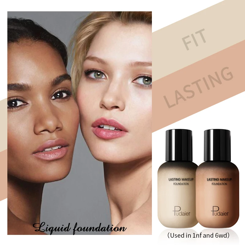 Профессиональная основа для макияжа Pudaier лица Жидкая с полным покрытием матовая