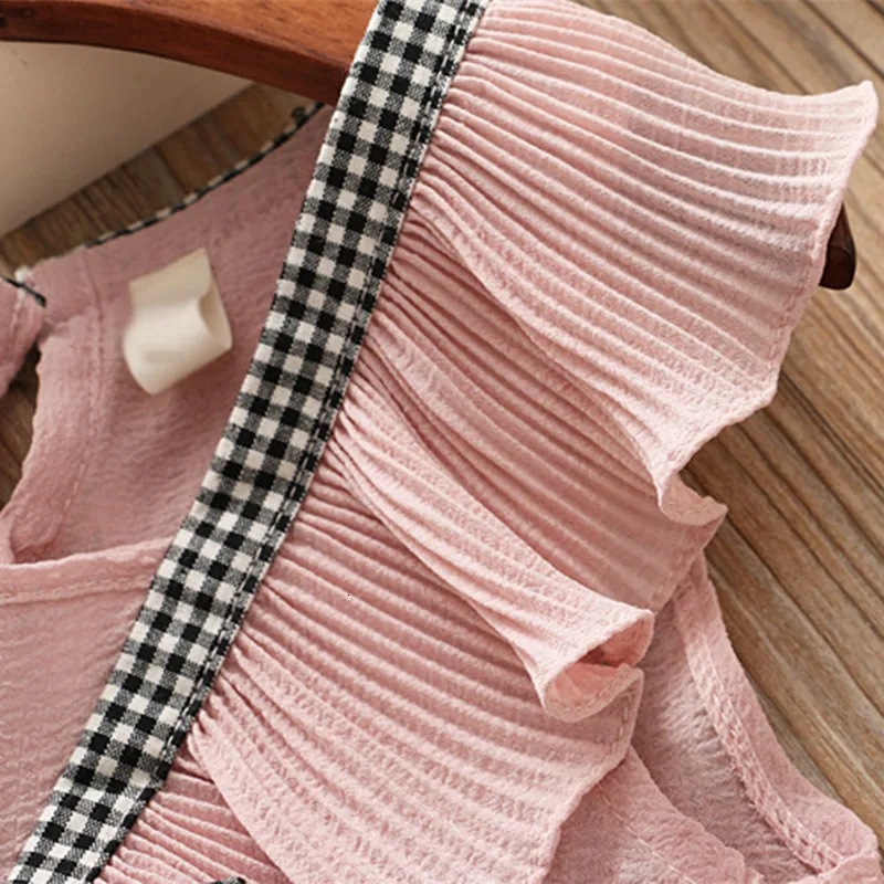 2019-Summer-Fashion-Girls-Clothing-Sets-Fashion-Solid-and-Plaid-Kids-Clothes-Brand-Chiffon-Vest-T (2)