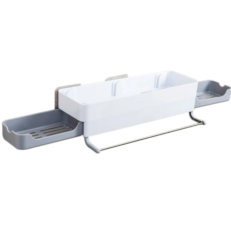 Bathroom Shelf Bathroom Storage Rack Hooks Kitchen Home Decoration Wall-mounted Bath Shampoo Holder With Soap Dish - Цвет: H