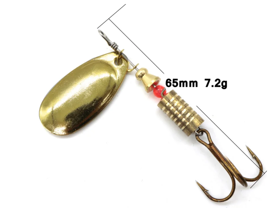 CASTFUN 10pcs/lot Fishing Spoon Lures Spinner Bait With Hook Tackle 3g-7g Fishing Wobbler Metal Baits artificial free box