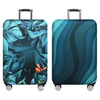 Green Ripple Brand Travel Thicken Elastic Deep Rain Forest Color Luggage Protective Cover, Apply To 18-32" Suitcase Cases xt910 1