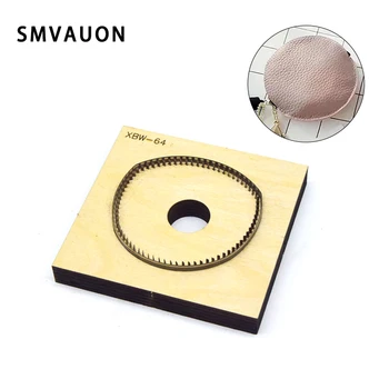 

SMVAUON Japanese Steel Cutting Die Circle Key Ring DIY Key Case Fun Pendant Leather Cutter Mold Knife Mould Hand Punch Tool