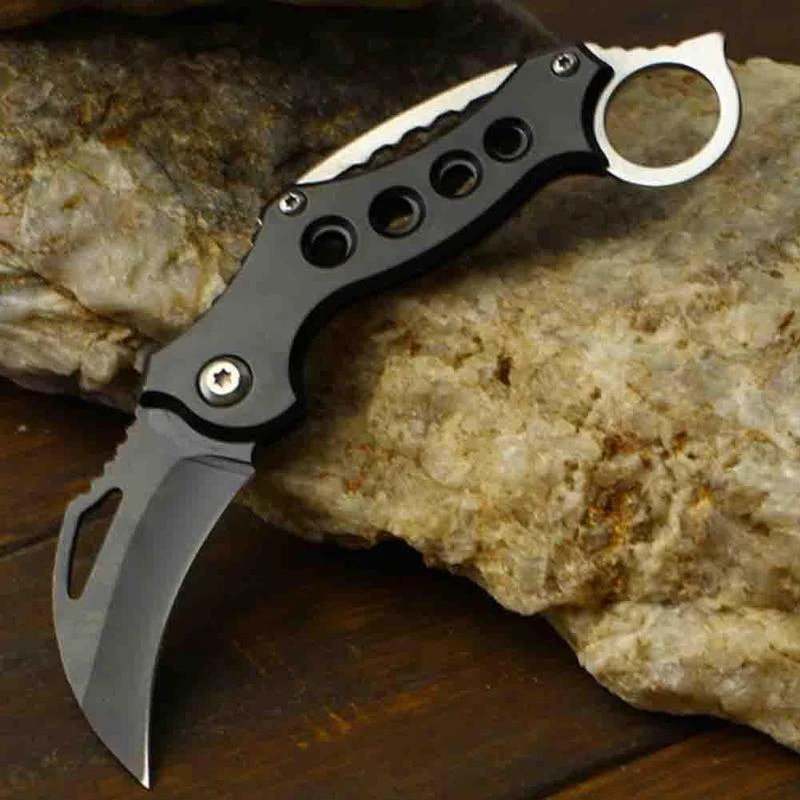 Открытый нож Karambit, охотничьи ножи, тактический нож для выживания, карманный нож для самообороны, походный инструмент, нож-брелок