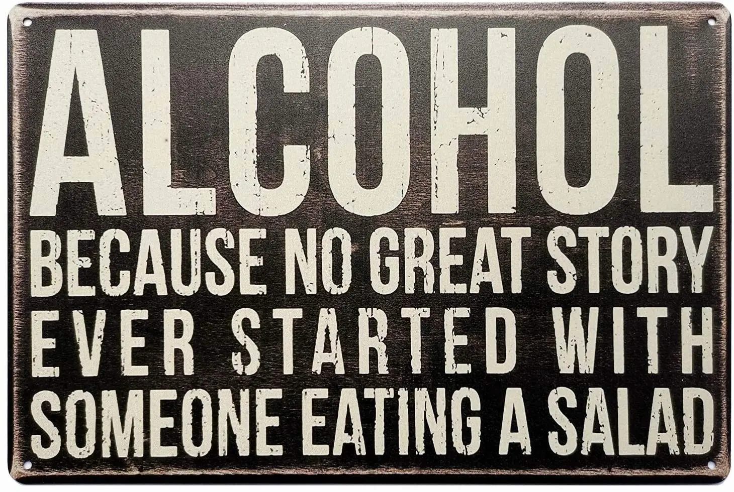 Alcohol Tin Signs Unique Metal Bar Wall Plaque Decor Vintage Kitchen Sign 12 X 8 | Дом и сад