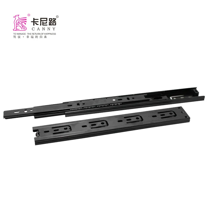 

Furniture Accessories Only Three Fold Ball Bearing Slideway 4010 Three Fold Ballistic Slide Furniture Computer Desk Drawer Track