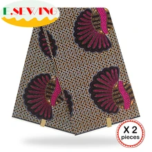 Анкара африканская вощеная ткань принтом 12 ярдов хлопок настоящий голландский воск Гана нигерийский стиль для шитья африканские платья одежда 07