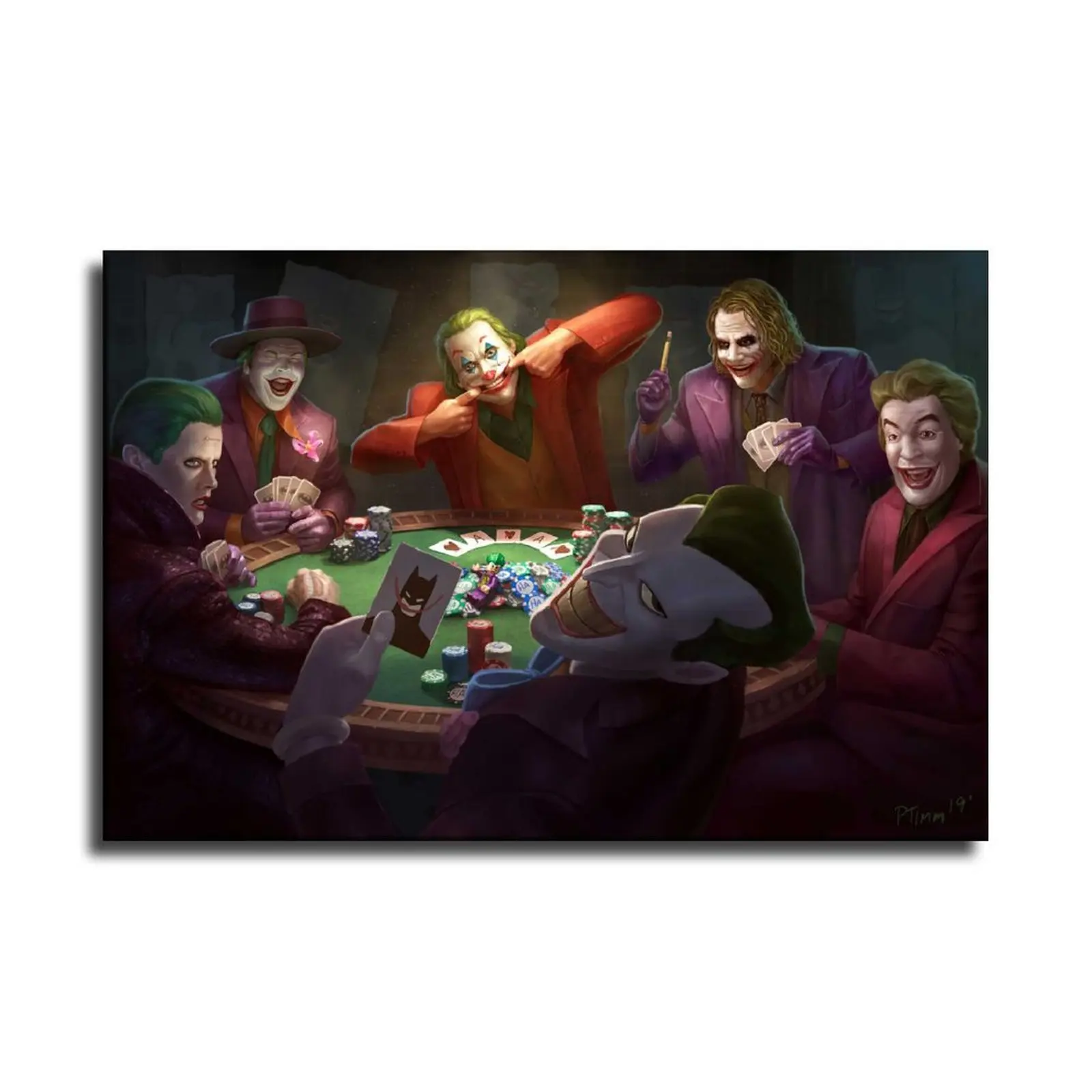 The Dark Knight Plan Joker Покер холст художественный плакат и Настенная картина печать