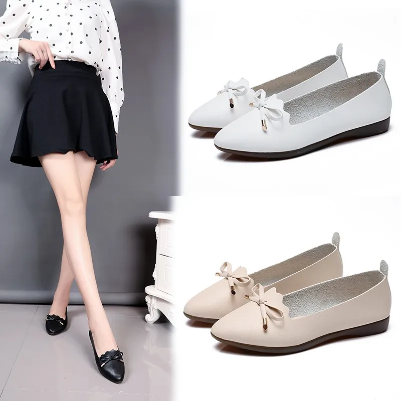 

Women Spring Casual Ballet Flats Slip-On Shoes Without Heels Summer Loafers Ladies Moccasins Sneaker Hollow Sandals Female New