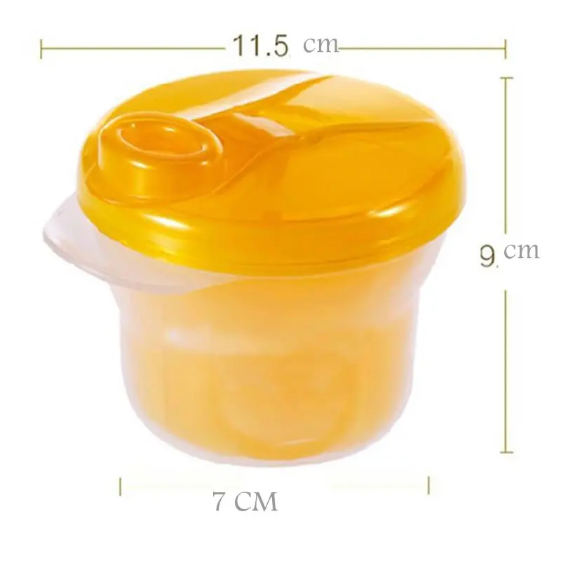 Baby Portable Rotating Milk Powder Box Infant Going Out Milk Powder Box Children's Three-layer Casual Supplementary Food Grid