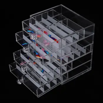 

Organizer Acrylic nail tip storage box with drawer, transparent fake nail tips Empty nail art tools Storage Nail Polish