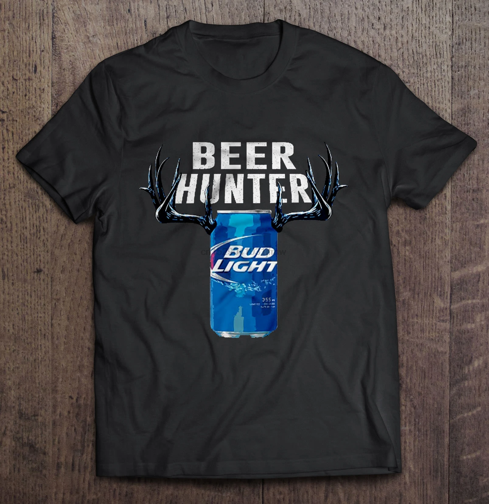 

Men Funny T Shirt Fashion tshirt Beer Hunter Bud Light Women t-shirt