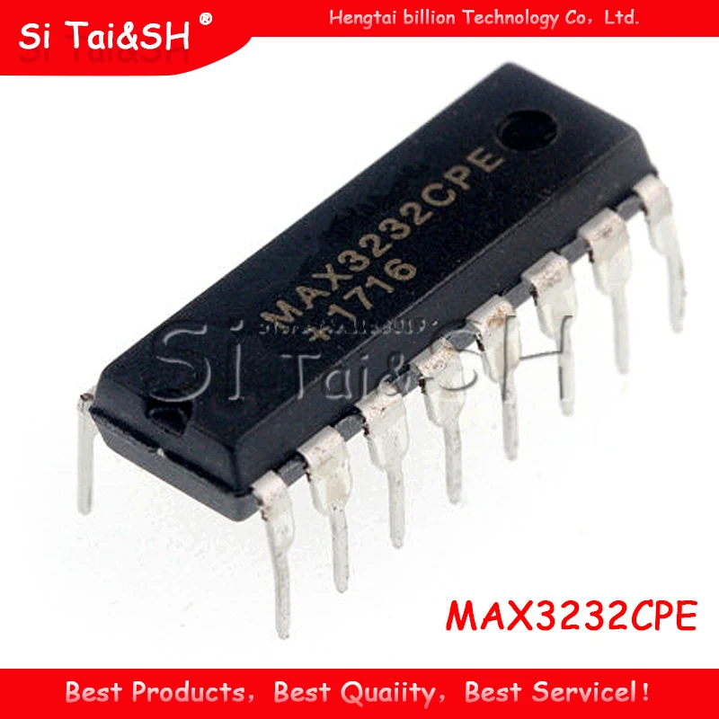 10 шт. MAX3232 MAX3232CPE MAX3232EPE DIP-16 RS-232 |