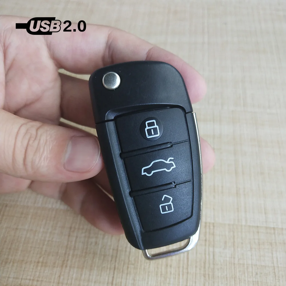 Usb флеш-накопитель для автомобиля Audi, форма ключа, флешка, новая мода, Usb карта памяти 8 Гб-128 ГБ, подарок, товар Usb 2,0 128 ГБ, высокое качество