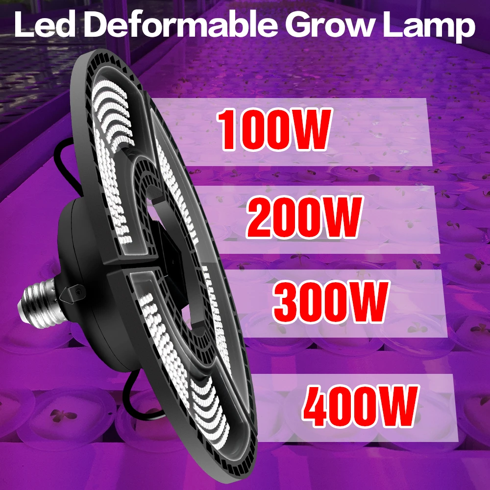

Indoor Fitolampy E27 Led Grow Light 220V Lighting Led Lamp For Plant E26 100W 200W 300W 400W Full Spectrum Led Hydroponics Light