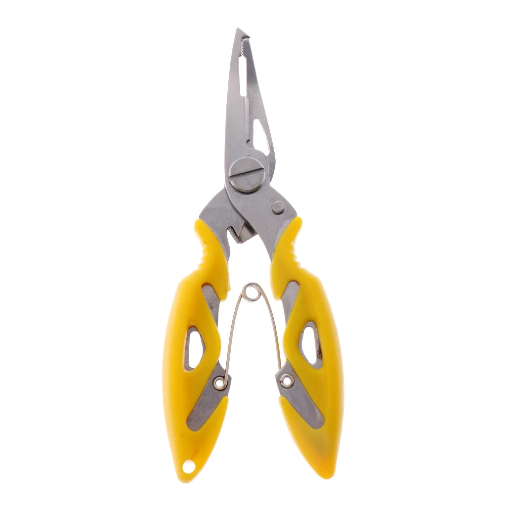Multi Function Mini Fishing Lure Pliers Split Ring Line Cutter Hook Remover