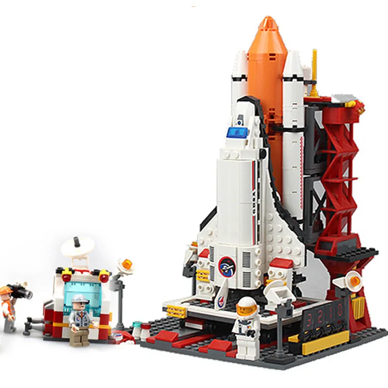 

New Music New Goood Aerospace Series Aerospace Emission Center Small Particles Children'S Educational Assembled Building Blocks