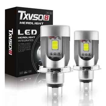 

T4 H4 Headlight Kit LED Headlights Bulbs 6000K White For Cars 10000LM 2Pcs