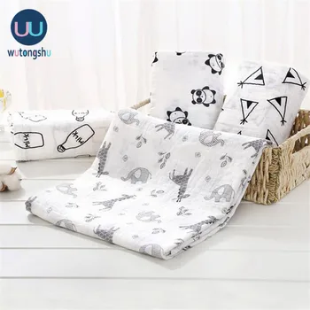 Muslin Swaddles Baby Blankets Photography Accessories Bedding For Newborn Swaddle Towel Swaddles Blankets Breastfeeding Cover 1