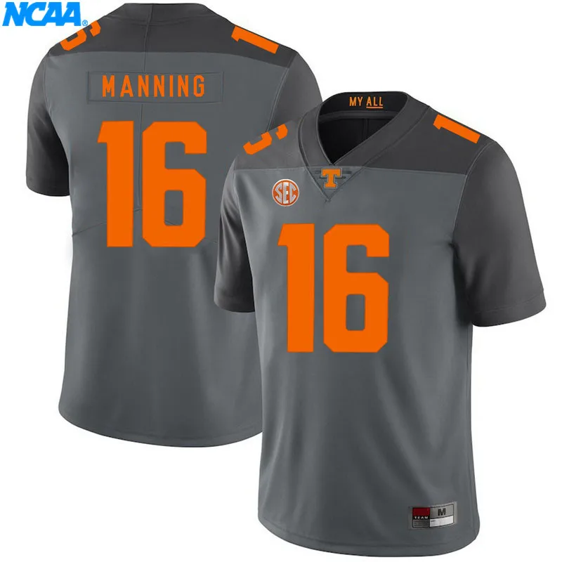 New Arrival High Quality NCAA Jerseys Peyton Manning#16 College Limited T-shirt Jerseys S-XXXL