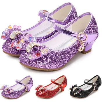 

Infant Kids Baby Girls Pearl Crystal Bling Bowknot Single Princess Shoes Sandals kids shoes детская обувь обувь детская #E30