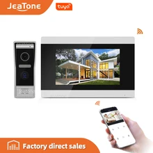 Visiophone wi fi IP sans fil à écran tactile, sonnette vidéo pour porte d'appartement et Villa, système de contrôle d'accès, détection de mouvement