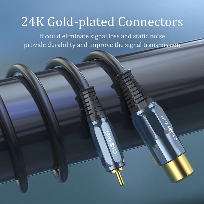 CHOSAL XLR to RCA  ̺  ͼ ũ RCA to XLR Ŀ ̺