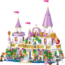 Светящийся замок Золушки друг принцесса КОРОЛЕВСКАЯ КАРЕТА Строительные блоки Кирпич совместимые технические игрушки для детей