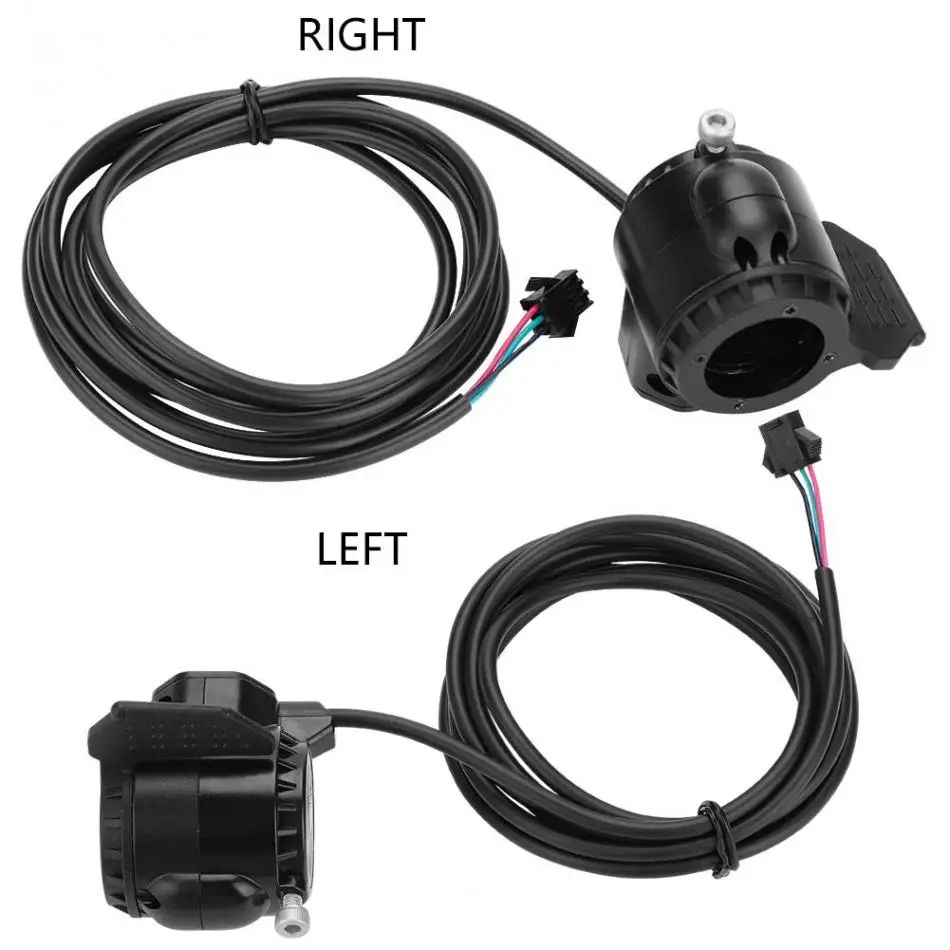 E-bike Parts 185cm Bicycle Speed Control 3 Wires Thumb Throttle on 225mm Handle for Electric Bike Scooter
