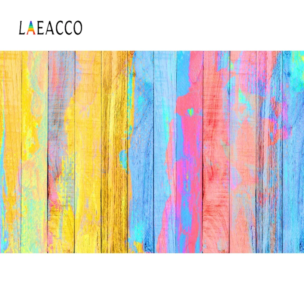 

Colorful Wood Board Texture Wooden Floor Newborn Baby Pet Backdrop Photography Background For Photo Studio Photophone Photocall