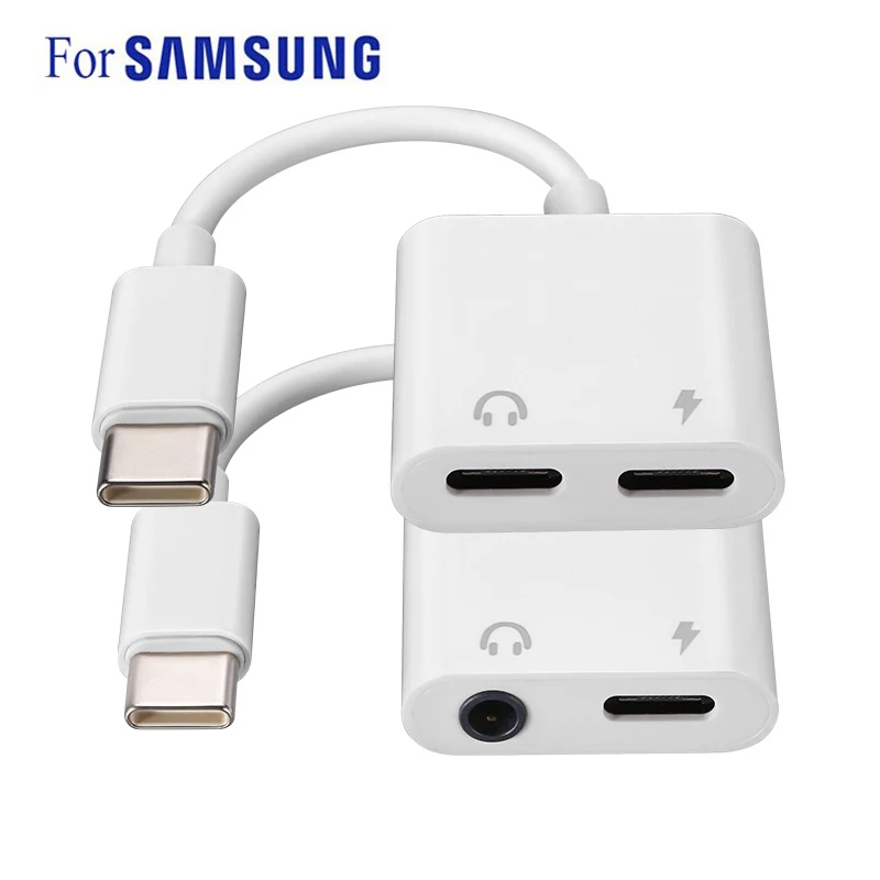 Переходник с Type C на USB OTG сплиттер 2-в-1 для Samsung S21 S20 Note 20 Ultra S10 10 Plus USBC DAC двойной