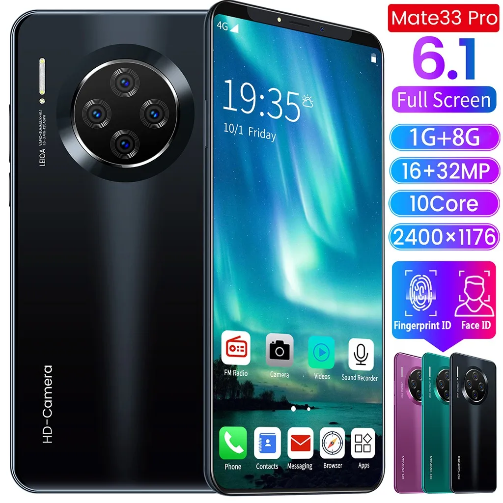 

Smartphone Wholesale New 10 Core 6.1 inch Smartphone Android 9.1 8ROM 4G Call HD Camera Mobile Phone best gift best gift 2020