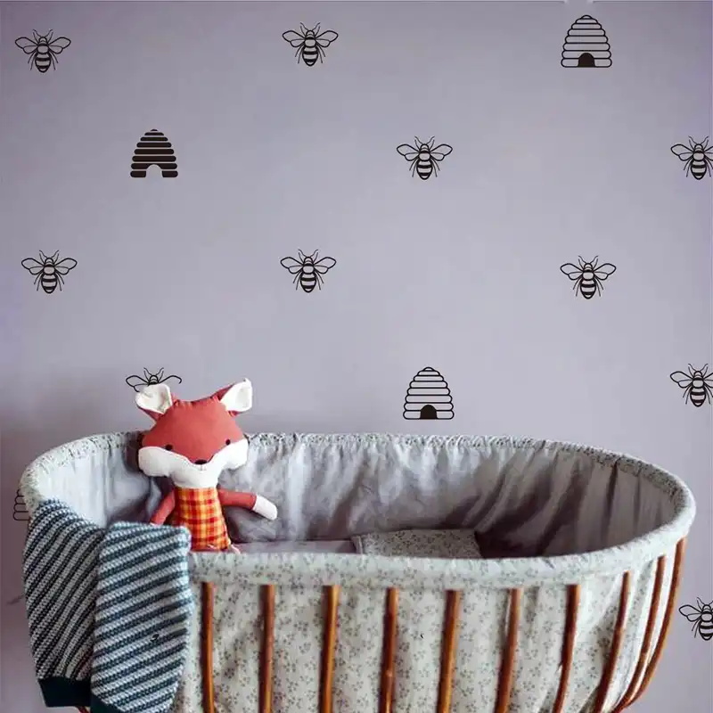 Linda Abeja Colmena Pared Pegatina Bebe Guarderia Ninos Habitacion