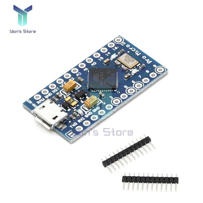 

Плата ATmega32U4 3,3 В 8 МГц Pro Micro 5 в 16 МГц, модуль для контроллера Arduino/Leonardo ATMega 32U4 Pro-Micro, замена Pro-Micro