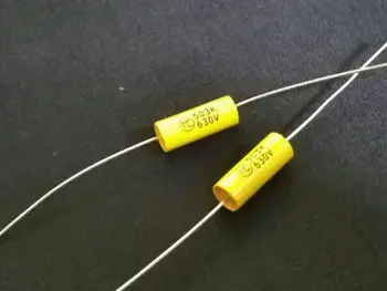 

10PCS New Taiwan Tiantai TC 0.05UF 630V 8x20mm 503 represent 0.047uf Audio frequency axial film capacitor 503/630v 5nf